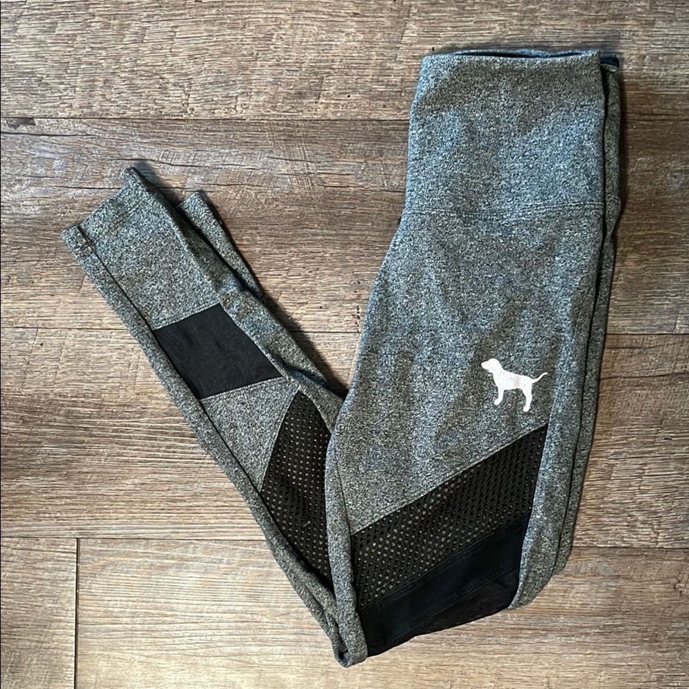 Victoria’s Secret PINK cut out mesh yoga pants leggings